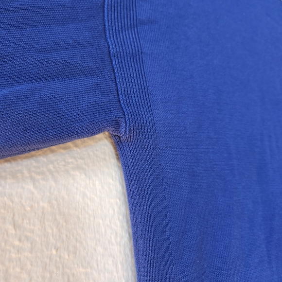 NWT TALBOTS Petite V-neck Girlfriend Cardigan Two-tone Blue - Picture 6 of 9